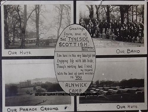 <p>Alnwick Camp Postcard 1915